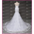 Simple Pure White Mermaid Sweetheart Ruched Satin Trim Lace Up Spanish Style Wedding Dresses